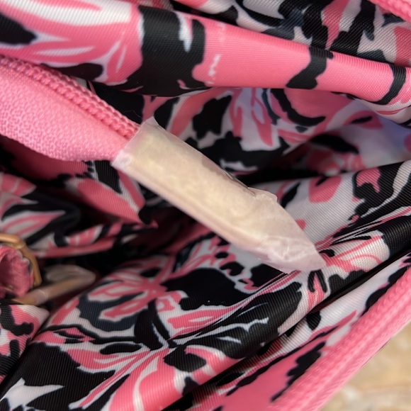 New Lilly Pulitzer Hanging With My Boo Packable Tote, Hibiscus Pink, Rare! - Picture 5 of 8